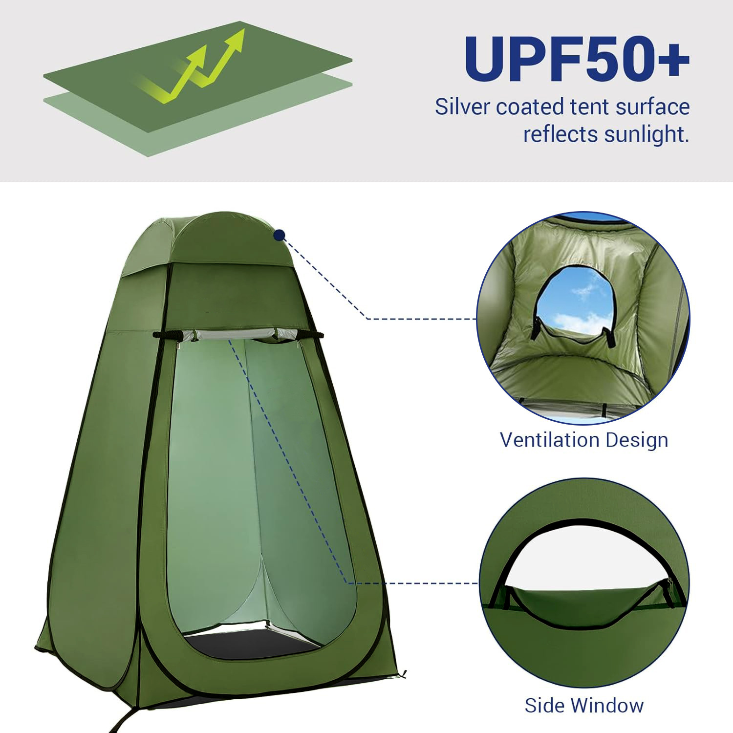 Outdoor changing and bathing tent