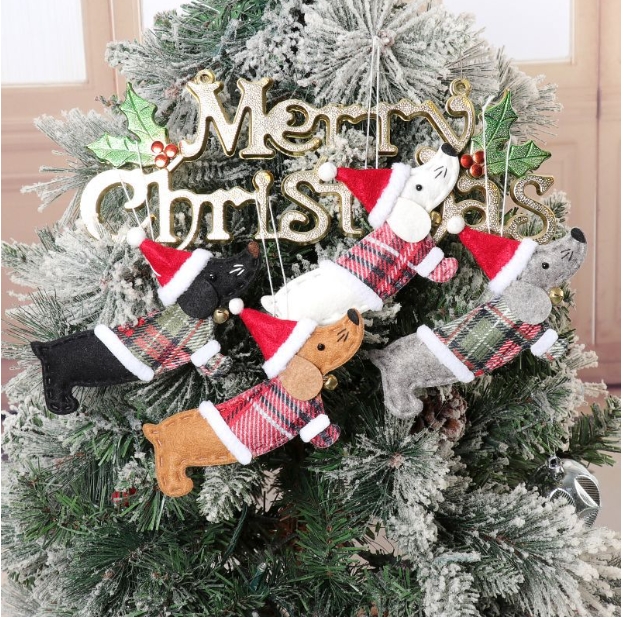 New Christmas Decorations Christmas Tree Hangings Dressing Dachshund Small Charms