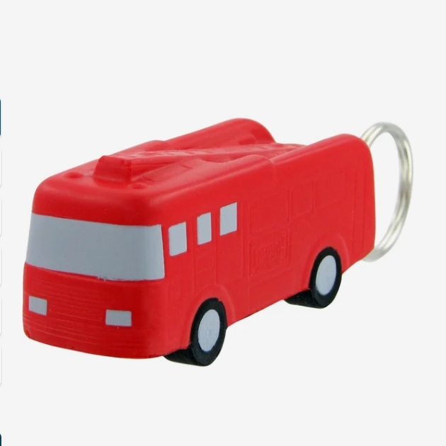 Fire Police Car Keychain
