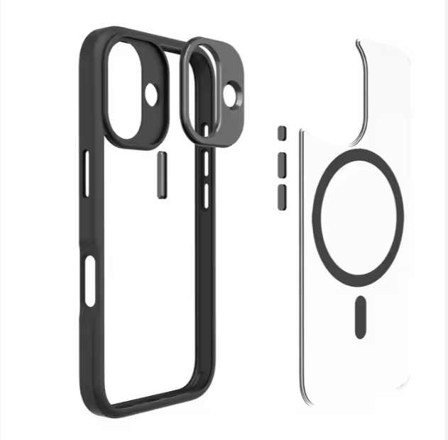 Mobile Case TPU PC Alloy Camera Ring for IPhones 15 Pro Max and iPhone 16 Pro Max