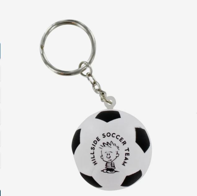 Promotional Soccer Stress Ball Keychain