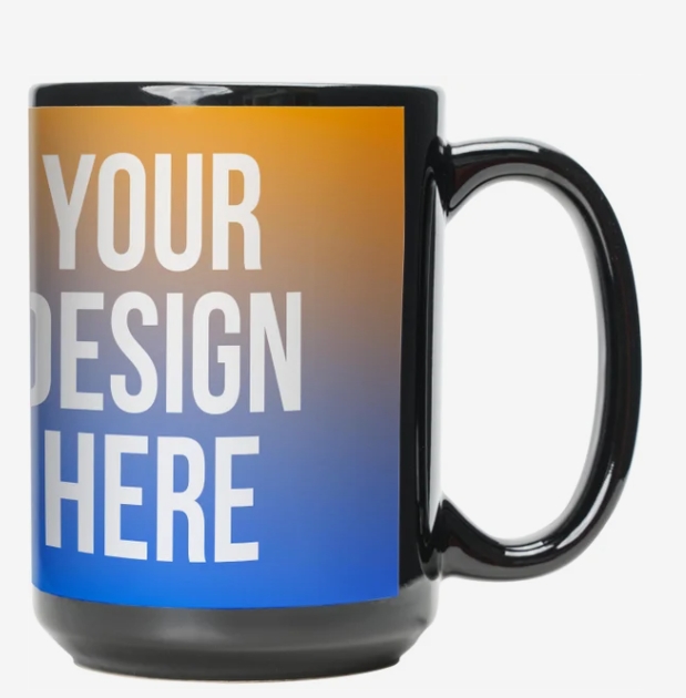 Custom Black Sublimation Mugs
