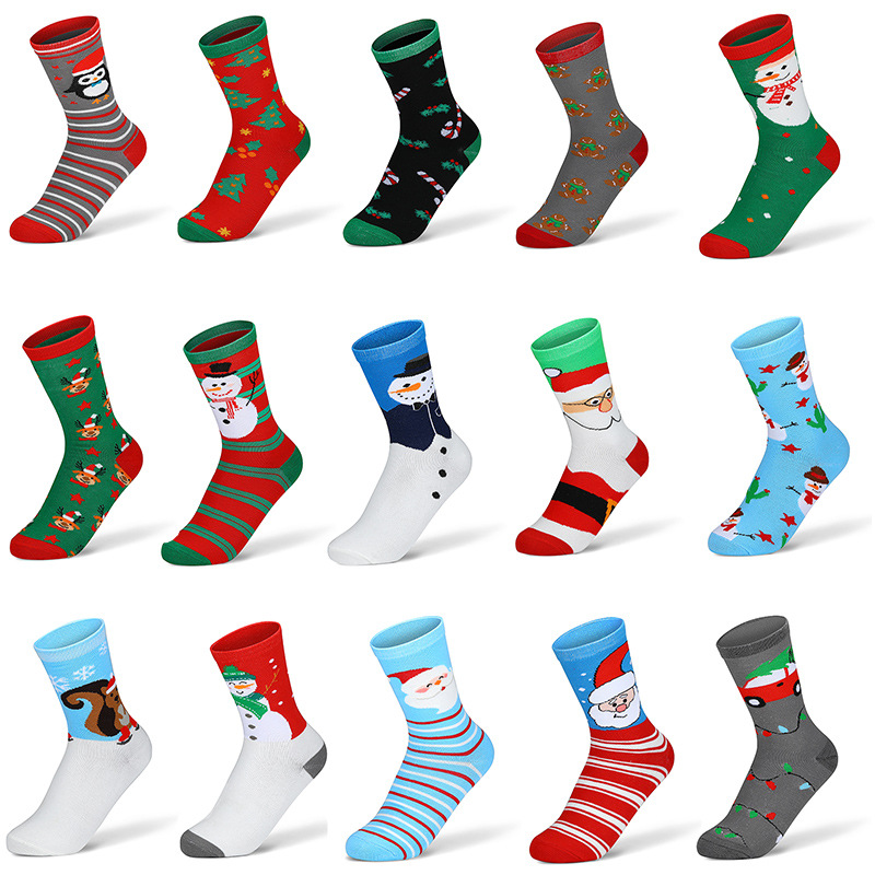 Hot Sale European and American Mid-Tube Socks Men Cotton Socks Women Foreign Stockings